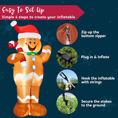 Gingerbread Delight Inflatable Decoration™